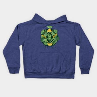 Forrest Green Mystic Pisces Motion Kids Hoodie